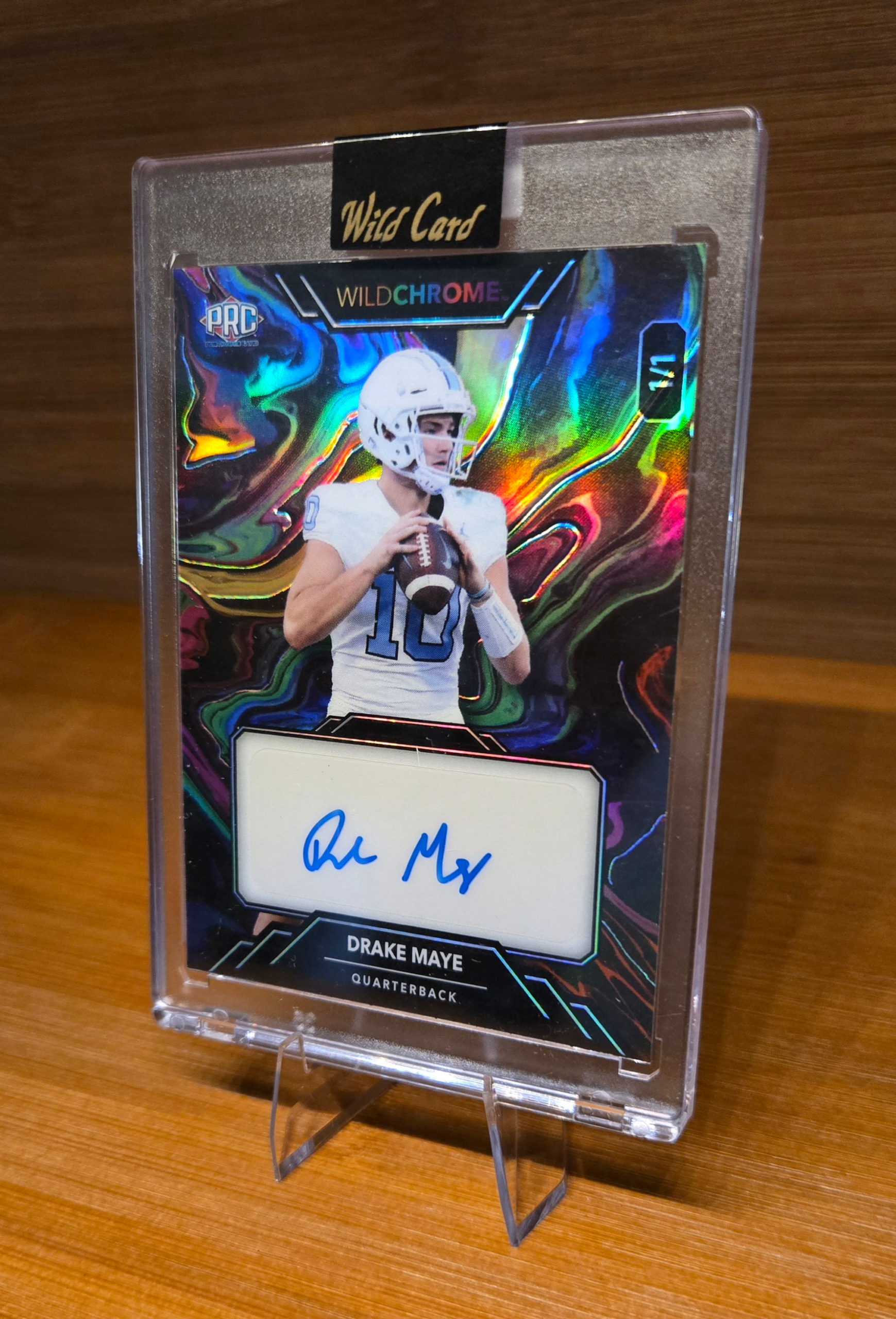 Drake Maye WildChrome Autograph – True 1 of 1