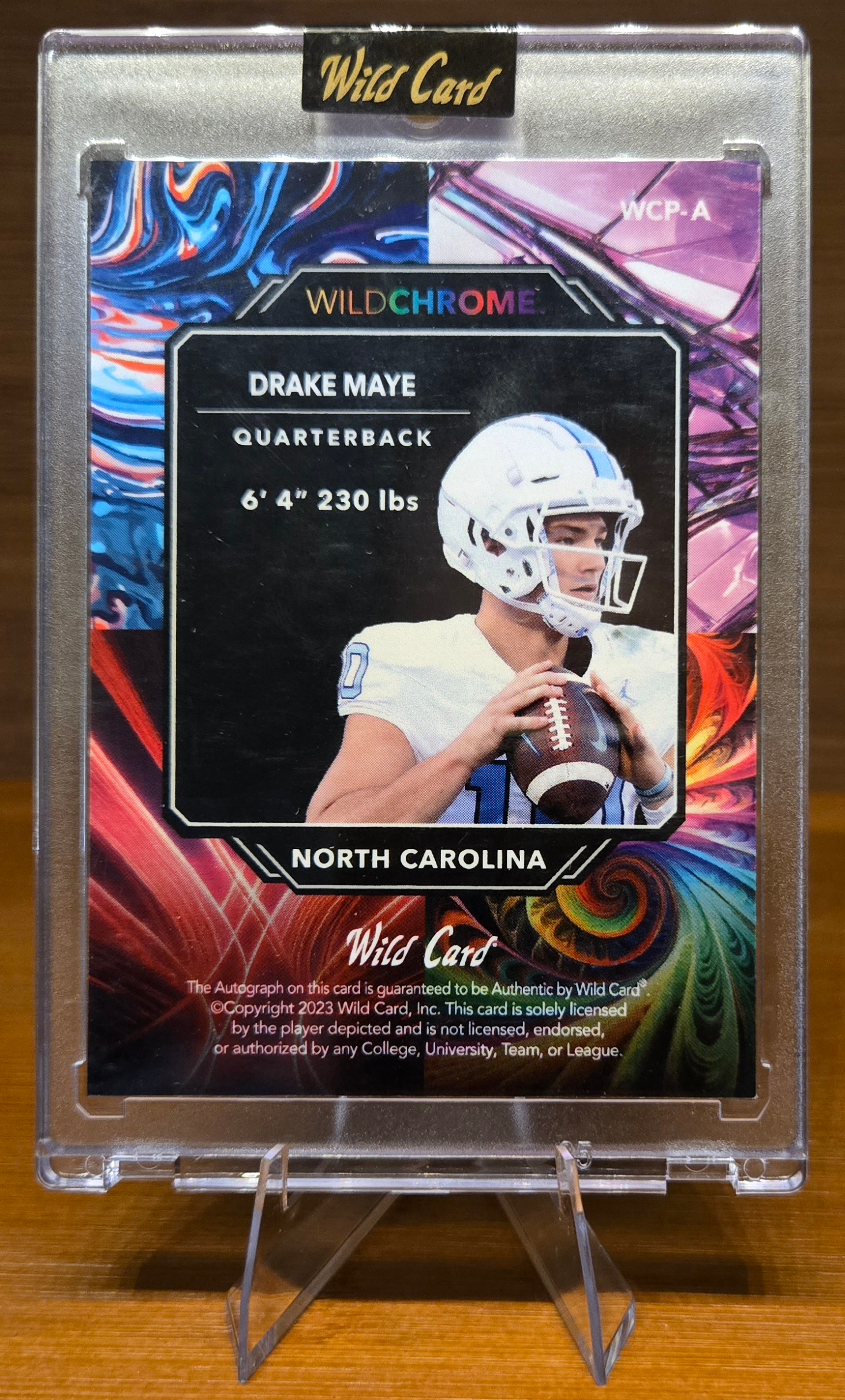 Drake Maye WildChrome Autograph – True 1 of 1