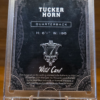 Tucker Horn 1/1 Wild Card Card Studs Autograph
