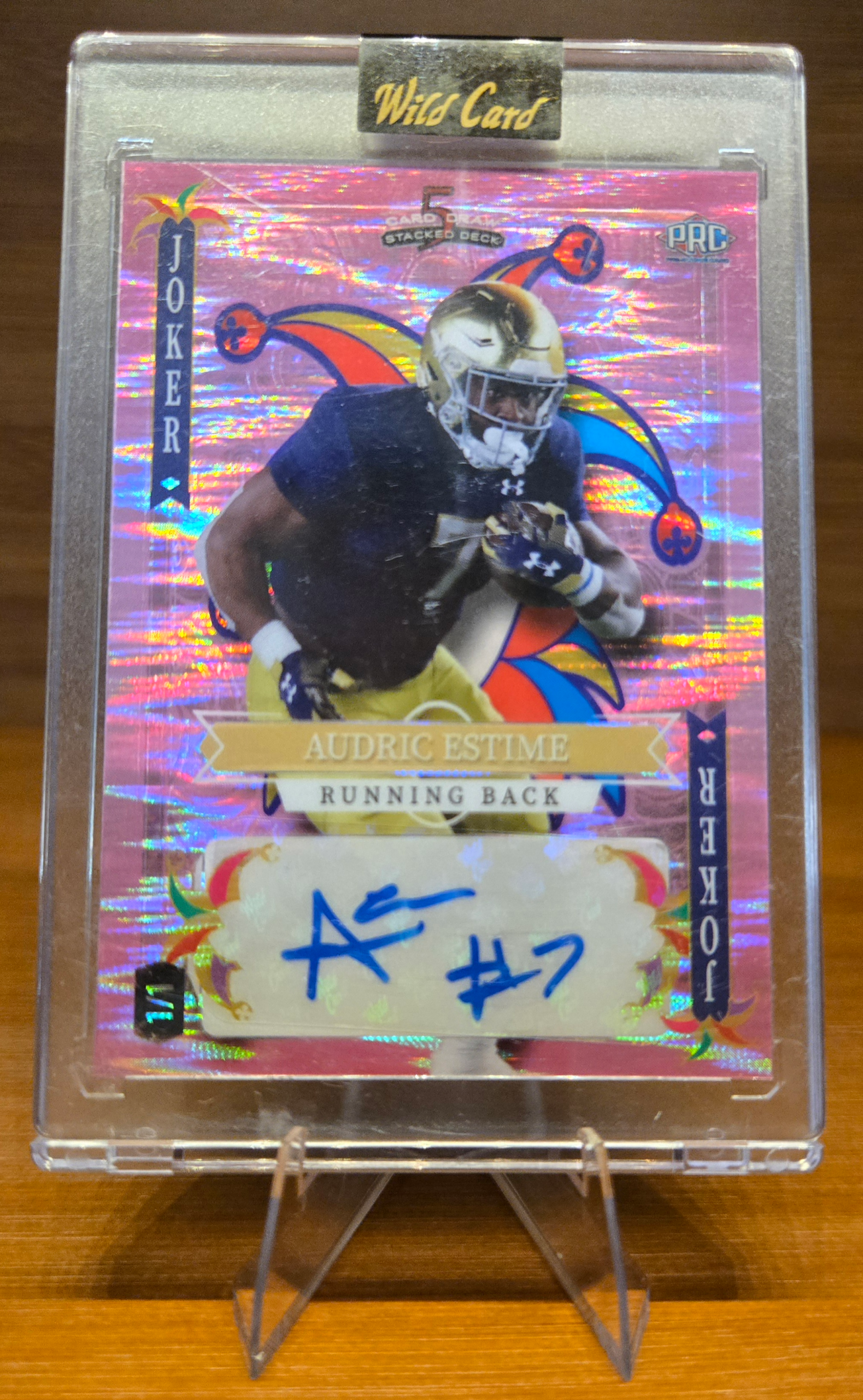 Audric Estime 1/1 Wild Card 5 Card Draw – Stacked Deck Autograph