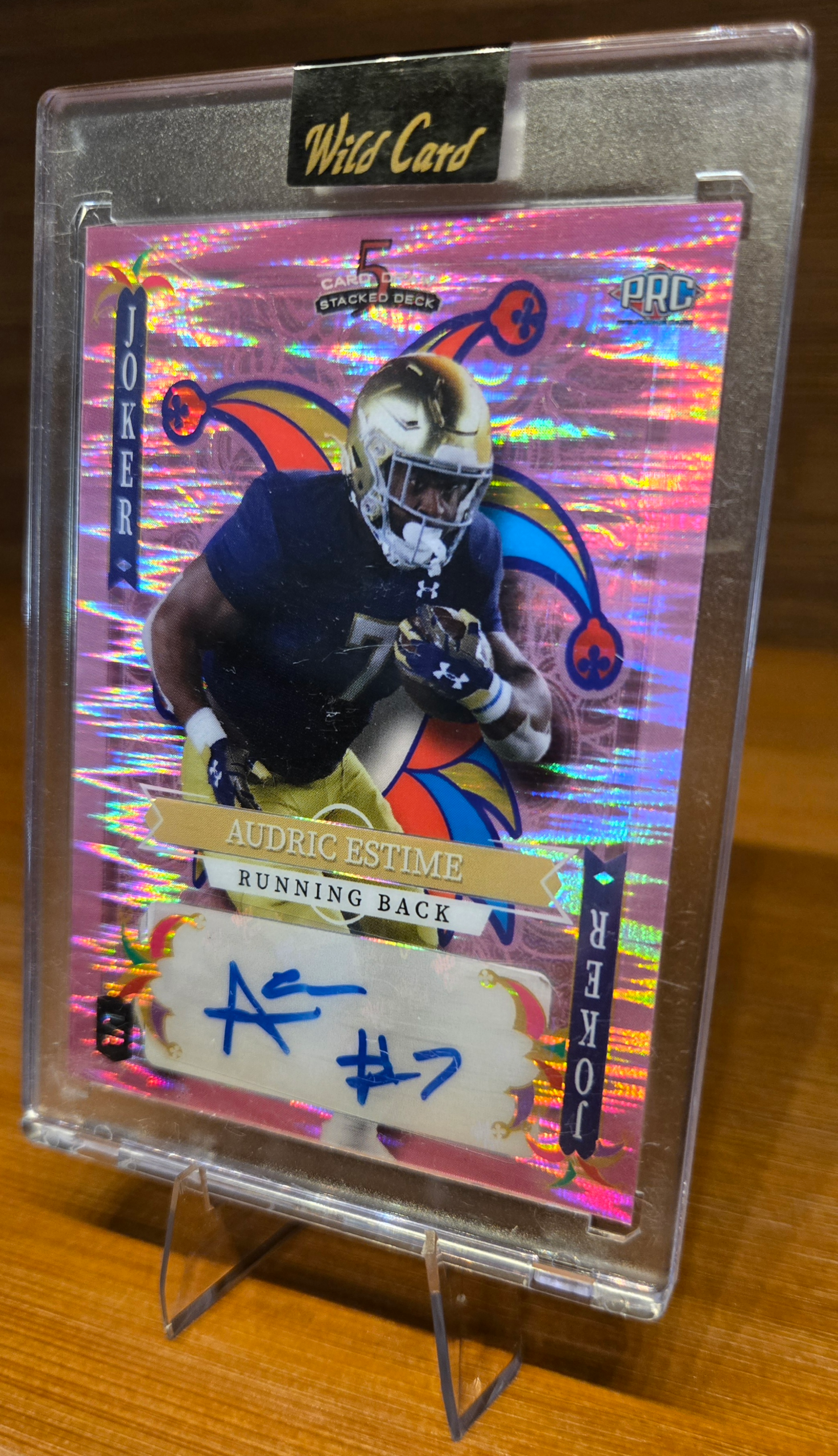 Audric Estime 1/1 Wild Card 5 Card Draw – Stacked Deck Autograph