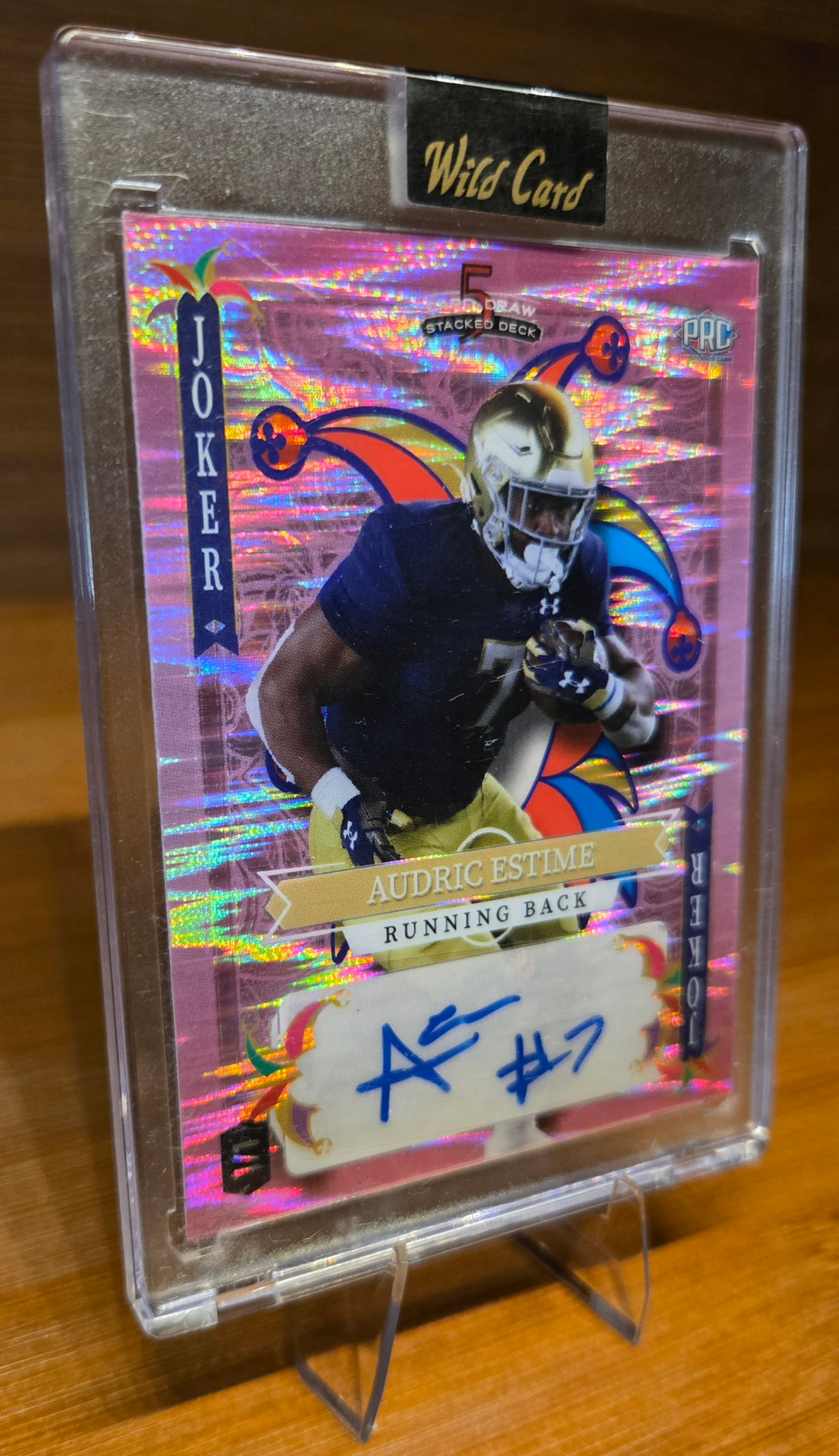 Audric Estime 1/1 Wild Card 5 Card Draw – Stacked Deck Autograph