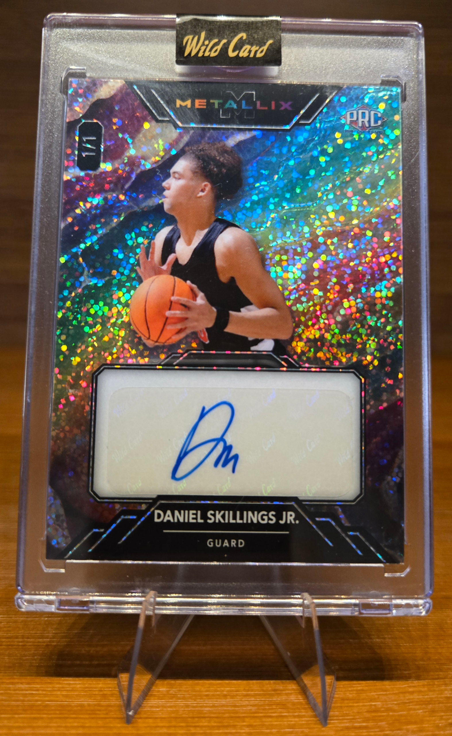 Daniel Skillings Jr. 1/1 Wild Card Metallix Live Autograph