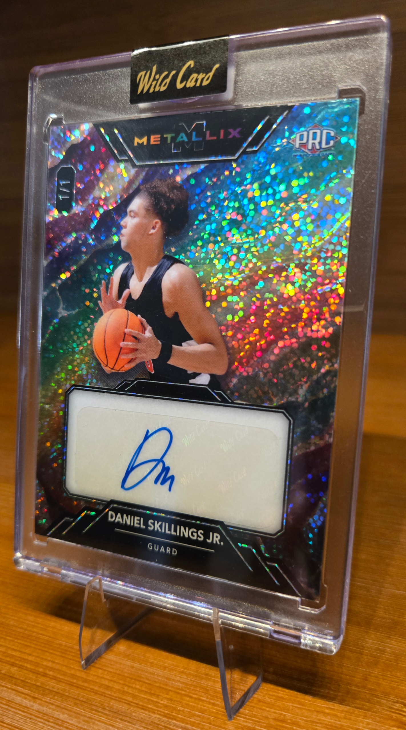 Daniel Skillings Jr. 1/1 Wild Card Metallix Live Autograph