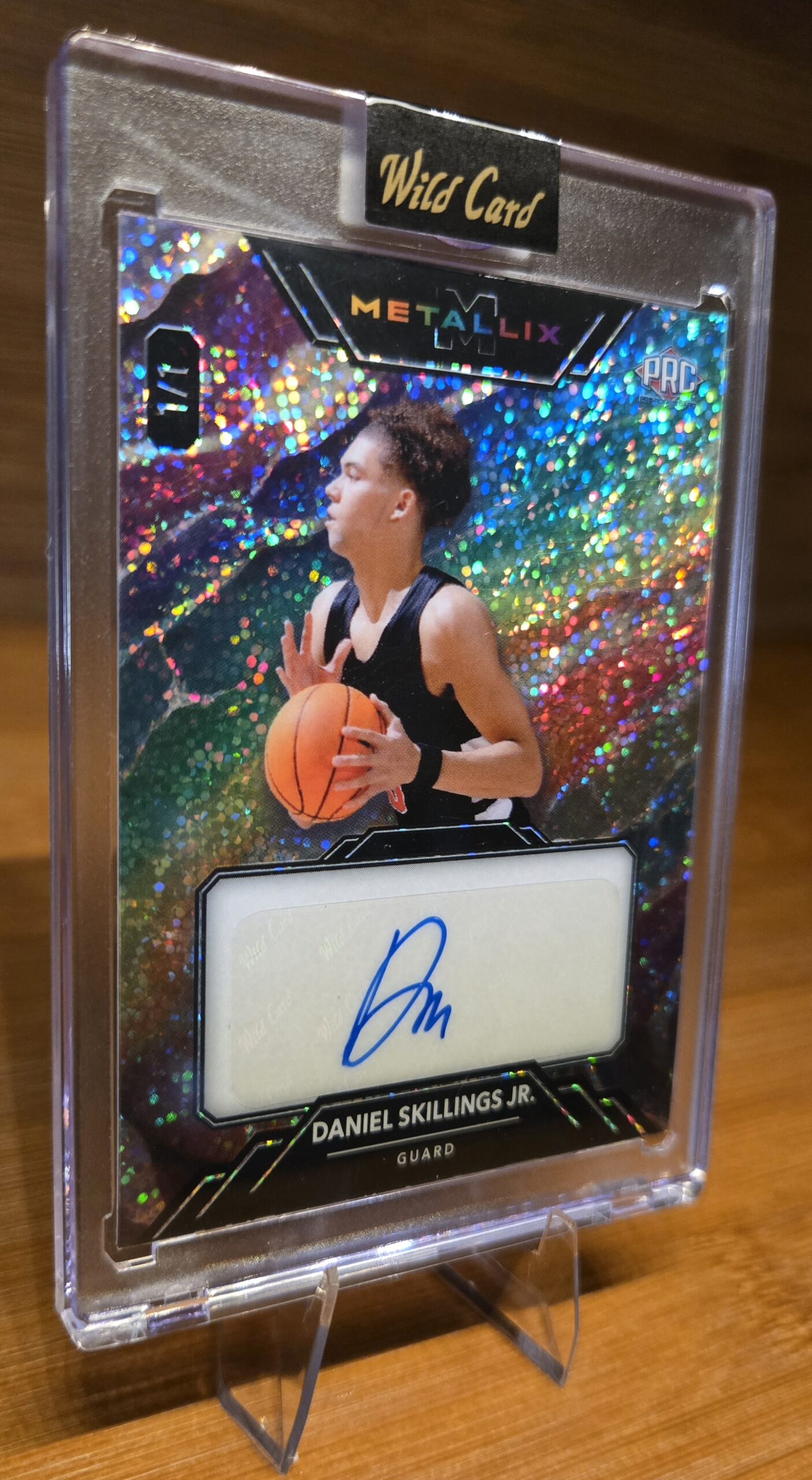 Daniel Skillings Jr. 1/1 Wild Card Metallix Live Autograph