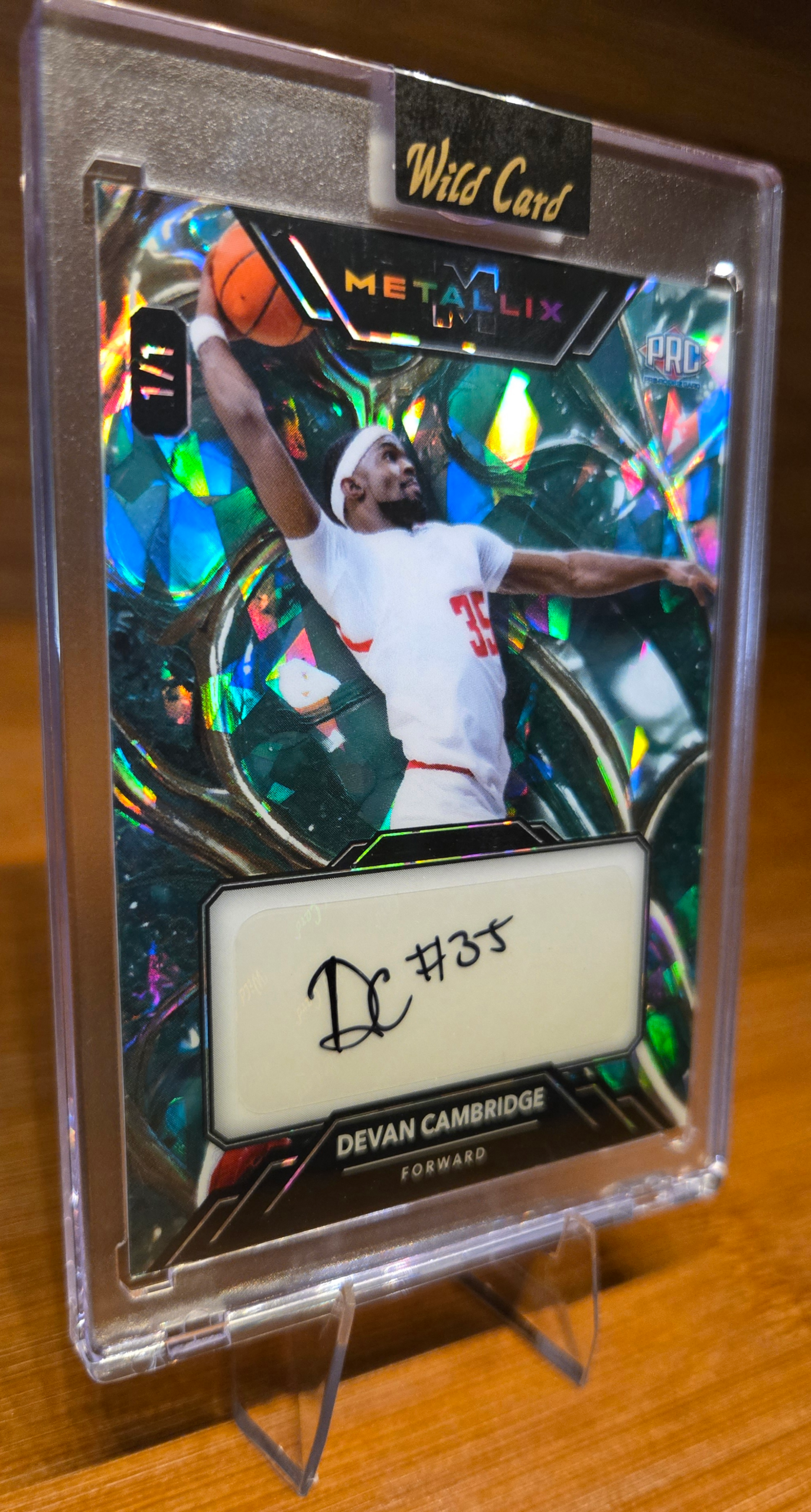 Devan Cambridge 1/1 Wild Card Metallix Live Autograph