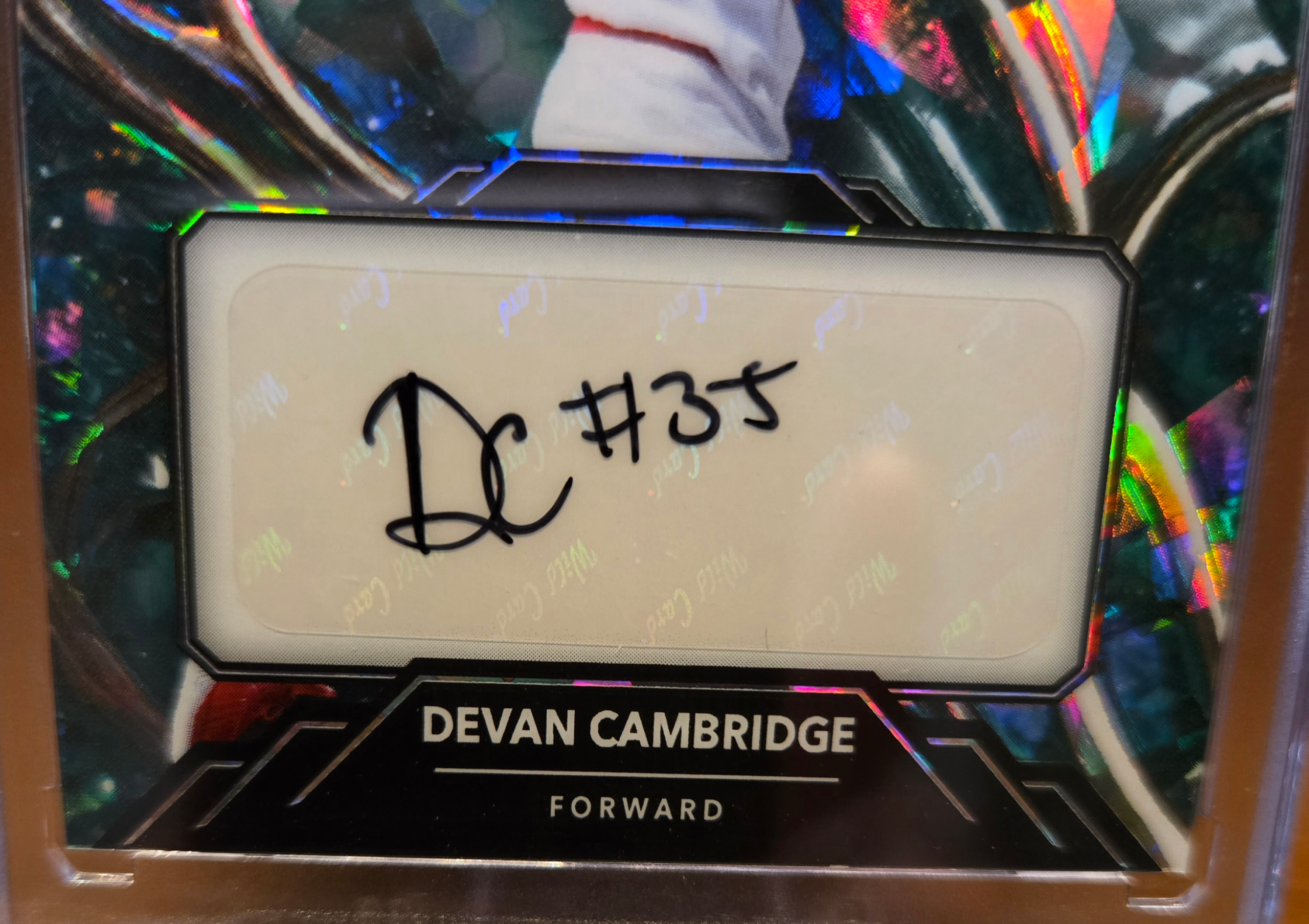 Devan Cambridge 1/1 Wild Card Metallix Live Autograph