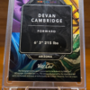 Devan Cambridge 1/1 Wild Card Metallix Live Autograph