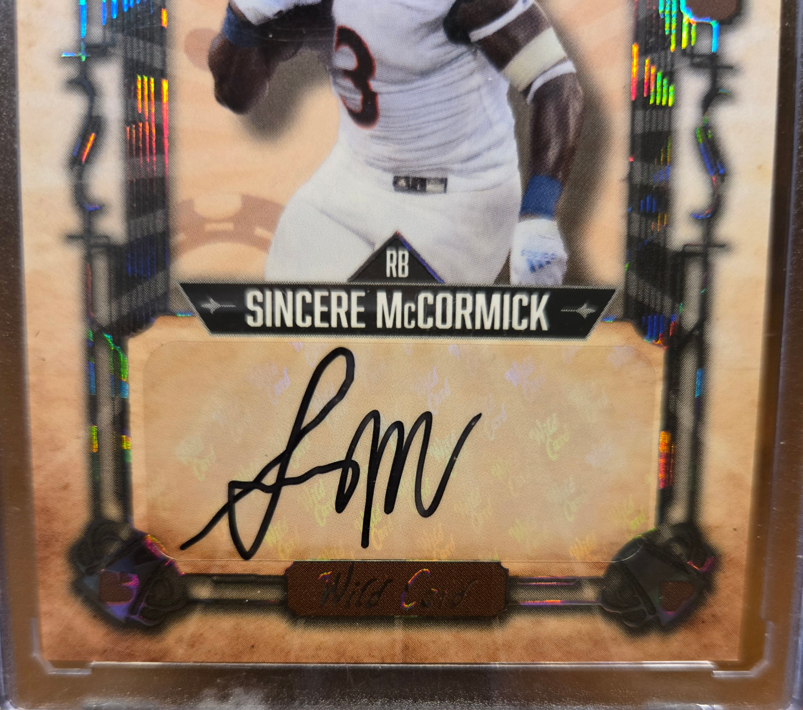 Sincere McCormick 1/1 Wild Card 5 Card Draw Autograph