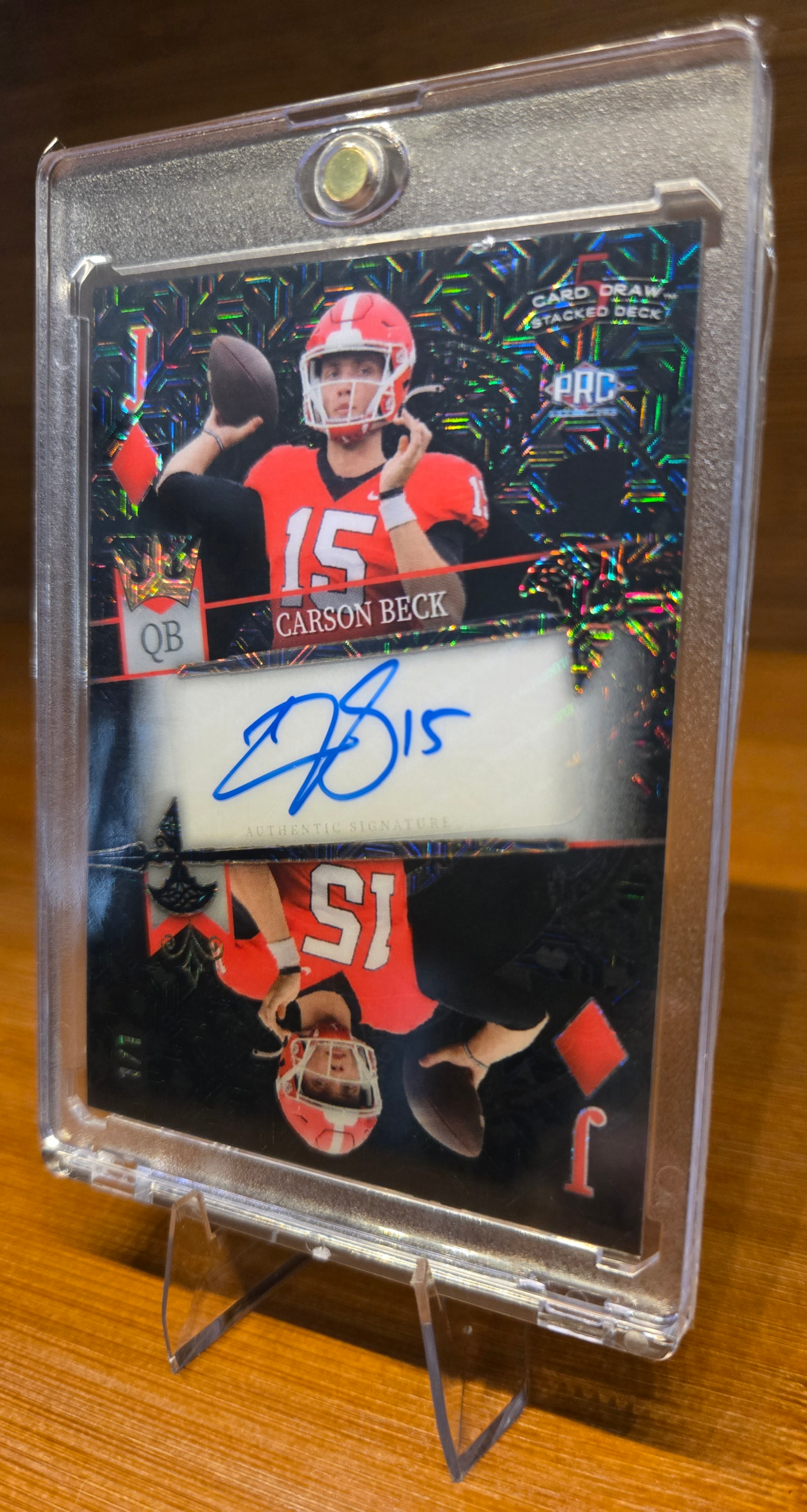 Carson Beck 1/1 Wild Card 5 Card Draw – Stacked Deck Autograph
