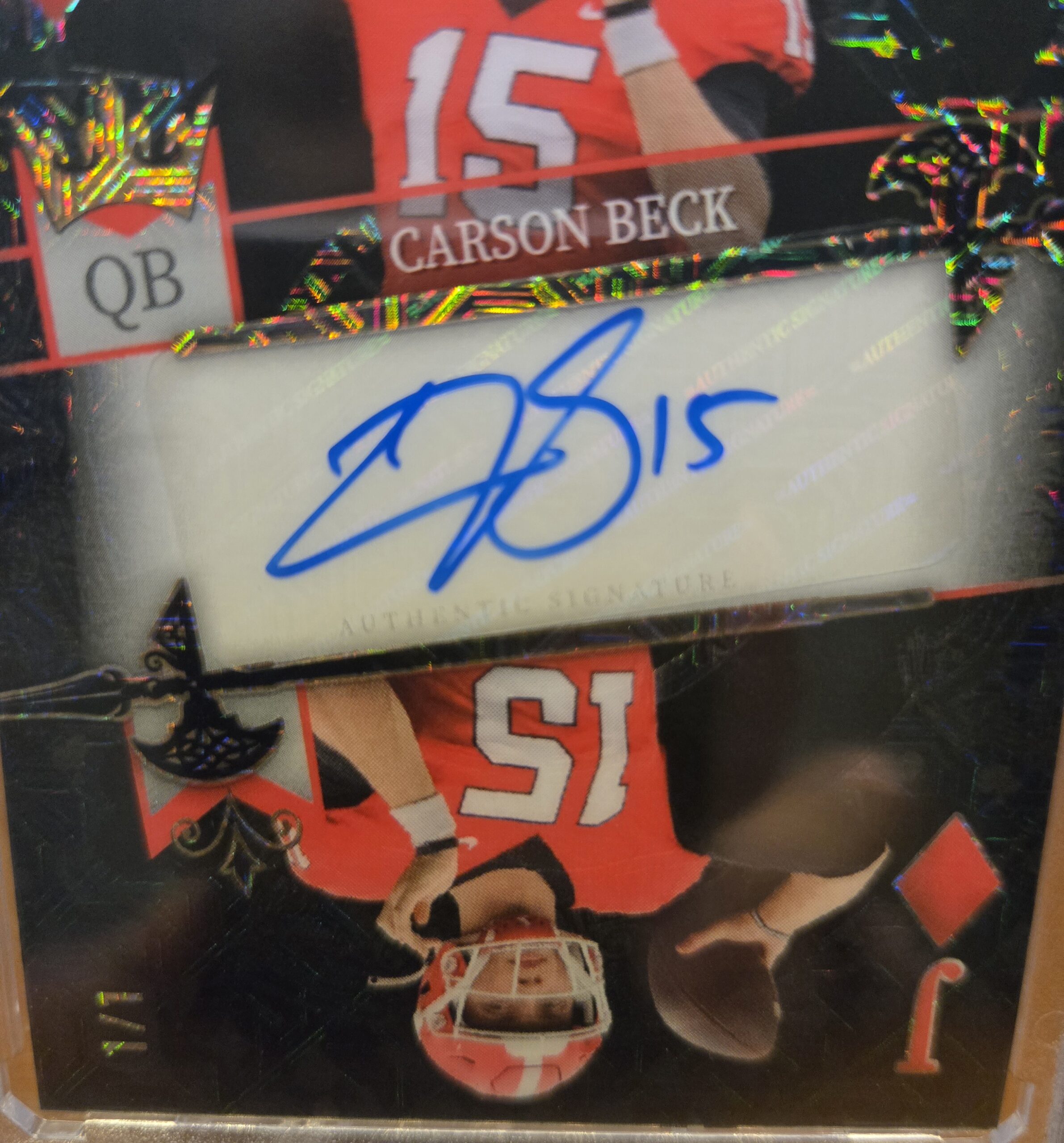 Carson Beck 1/1 Wild Card 5 Card Draw – Stacked Deck Autograph
