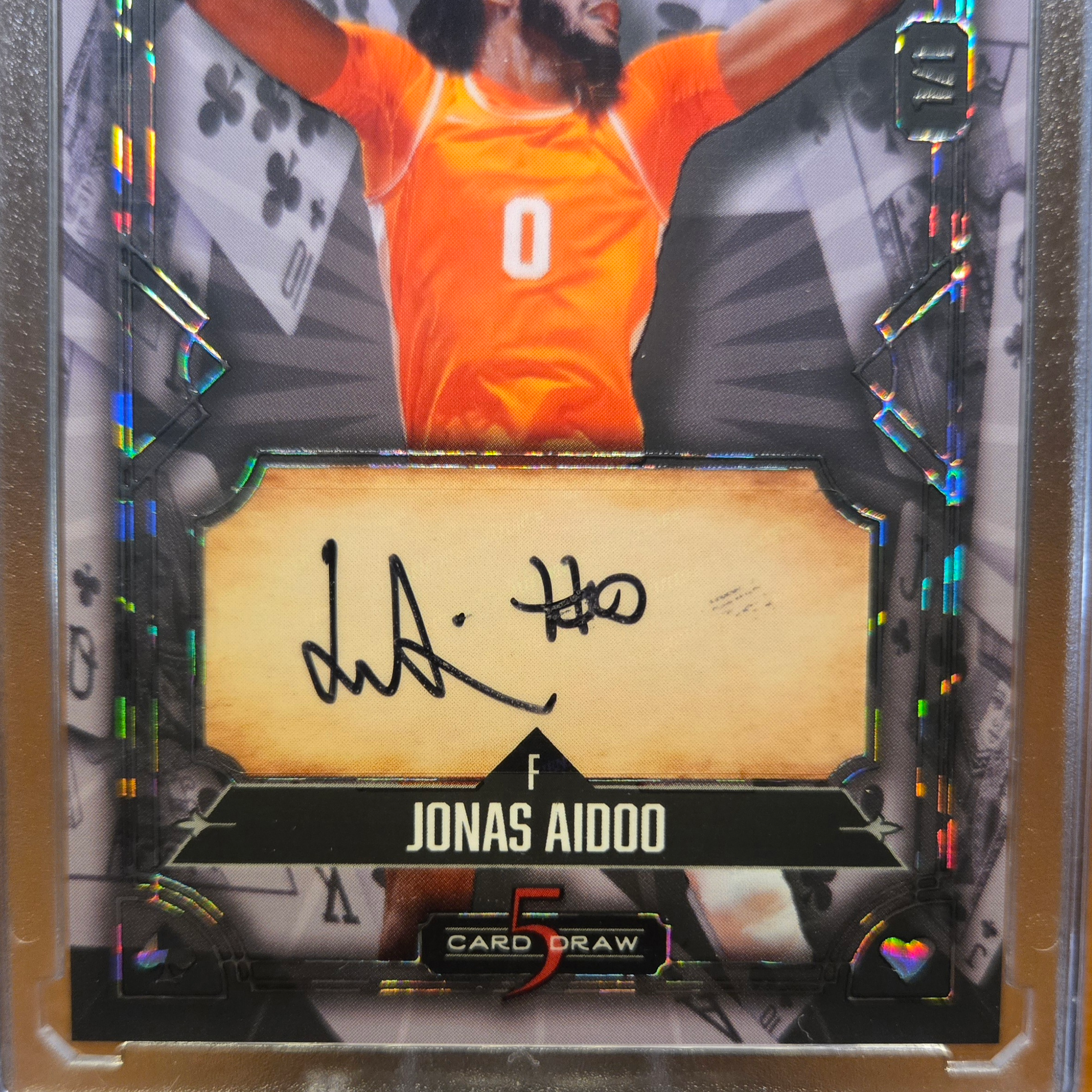 Jonas Aidoo 1/1 Wild Card 5 Card Draw Autograph